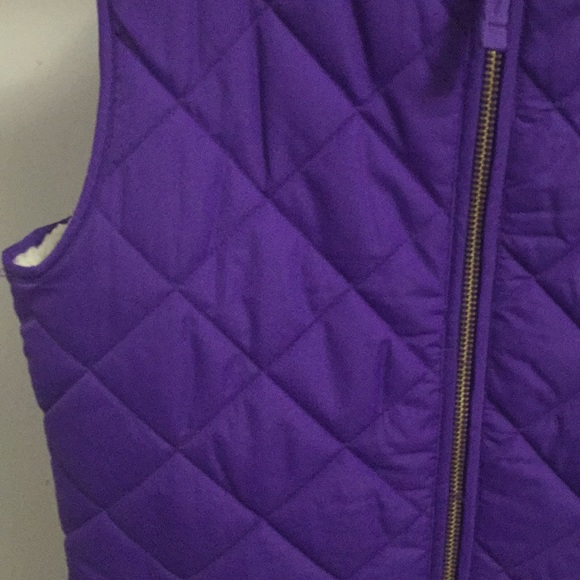 purple vest with soft wool inside - Picture 2 of 5